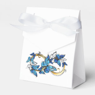 Symbol Infinity of Blue Morpho Butterflies Favour Box