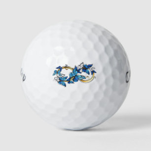 Symbol Infinity of Blue Morpho Butterflies Golf Balls