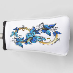 Symbol Infinity of Blue Morpho Butterflies Golf Head Cover