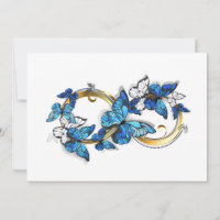 Symbol Infinity of Blue Morpho Butterflies