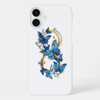 Symbol Infinity of Blue Morpho Butterflies iPhone 16 Plus Case