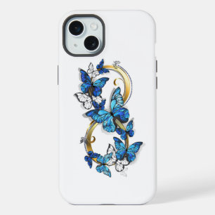 Symbol Infinity of Blue Morpho Butterflies iPhone 15 Plus Case