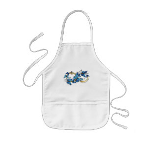 Symbol Infinity of Blue Morpho Butterflies Kids Apron