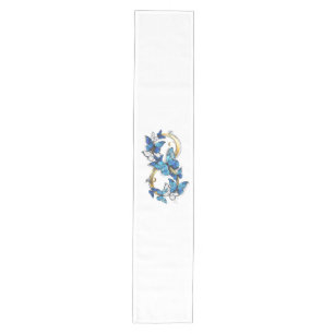 Symbol Infinity of Blue Morpho Butterflies Medium Table Runner