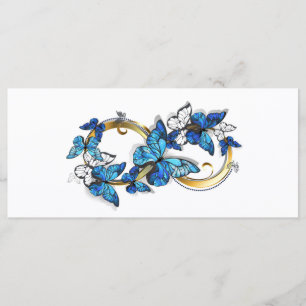 Symbol Infinity of Blue Morpho Butterflies Menu