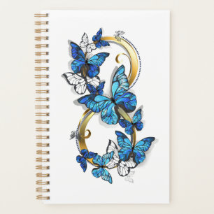Symbol Infinity of Blue Morpho Butterflies Planner