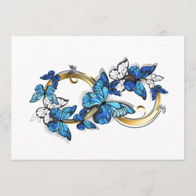 Symbol Infinity of Blue Morpho Butterflies Program (Front)