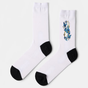 Symbol Infinity of Blue Morpho Butterflies Socks