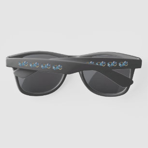 Symbol Infinity of Blue Morpho Butterflies Sunglasses