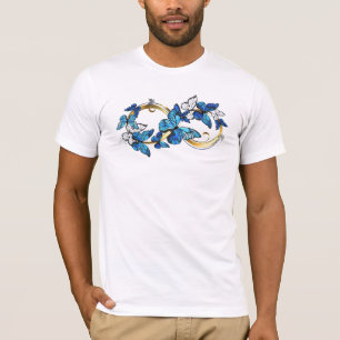 Symbol Infinity of Blue Morpho Butterflies T-Shirt