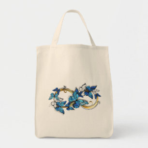 Symbol Infinity of Blue Morpho Butterflies Tote Bag