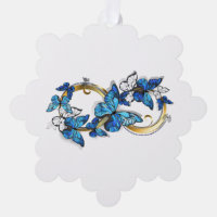 Symbol Infinity of Blue Morpho Butterflies