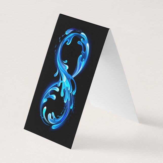 Symbol Infinity of Cold Clear Water Business Card (Front)