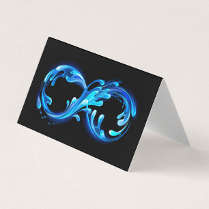 Symbol Infinity of Cold Clear Water Business Card
