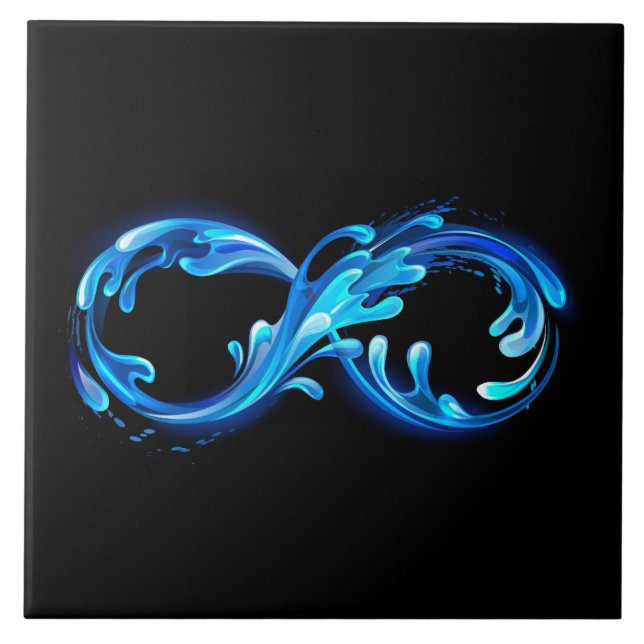 Symbol Infinity of Cold Clear Water Ceramic Tile (Front)