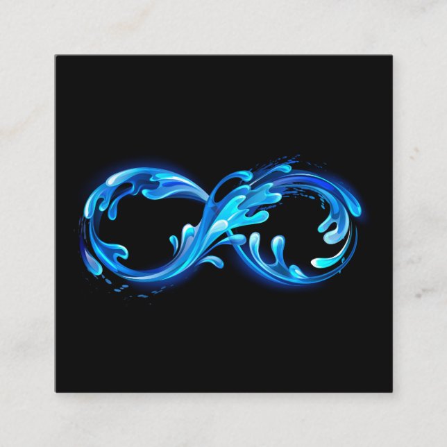Symbol Infinity of Cold Clear Water Enclosure Card (Front)