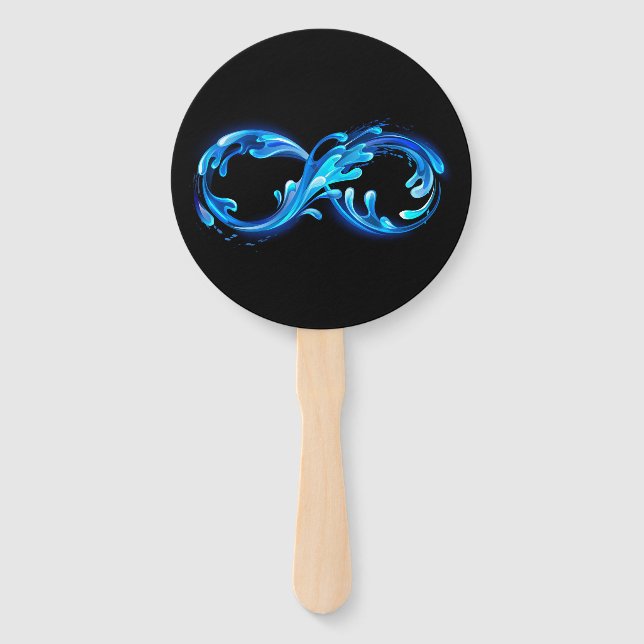 Symbol Infinity of Cold Clear Water Hand Fan (Front)
