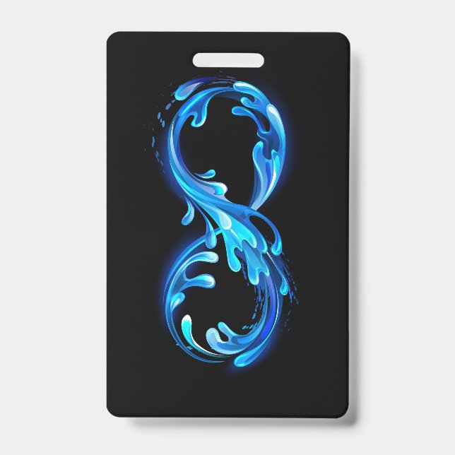 Symbol Infinity of Cold Clear Water ID Badge (Front)