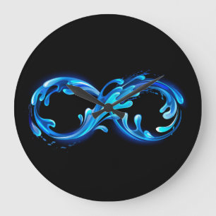 Symbol Infinity of Cold Clear Water Large Clock
