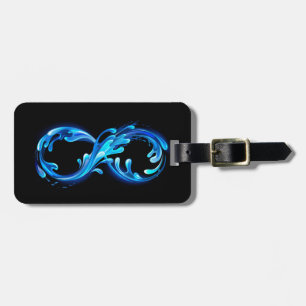 Symbol Infinity of Cold Clear Water Luggage Tag