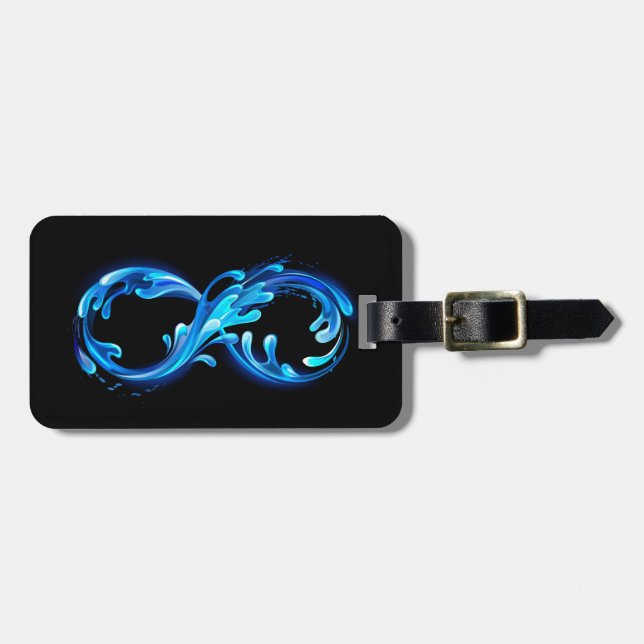 Symbol Infinity of Cold Clear Water Luggage Tag (Front Horizontal)