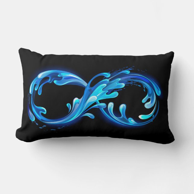 Symbol Infinity of Cold Clear Water Lumbar Cushion (Front)