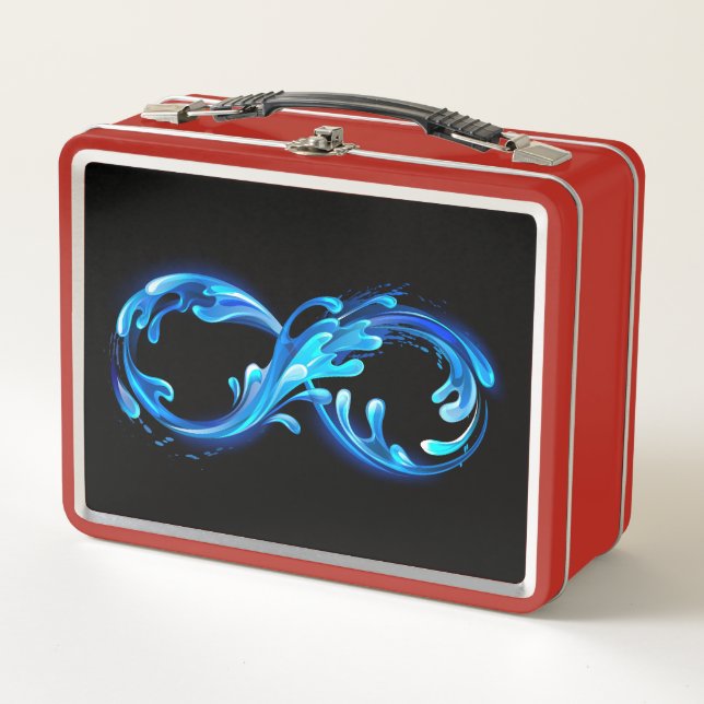 Symbol Infinity of Cold Clear Water Metal Lunch Box (Front)
