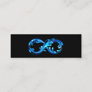 Symbol Infinity of Cold Clear Water Mini Business Card