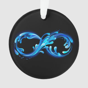 Symbol Infinity of Cold Clear Water Ornament