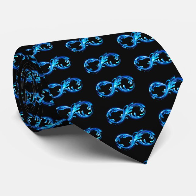 Symbol Infinity of Cold Clear Water Tie (Rolled)