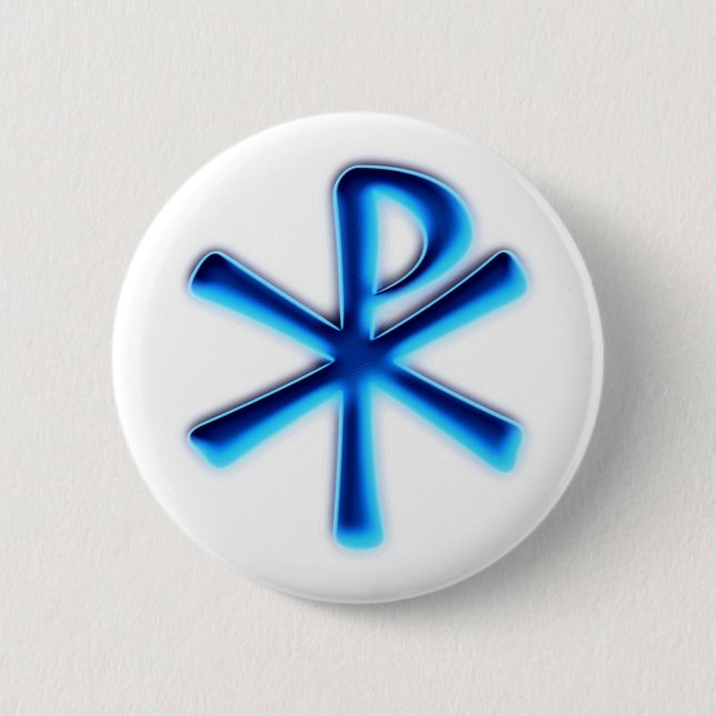 symbol Jesus Christ PX 6 Cm Round Badge (Front)