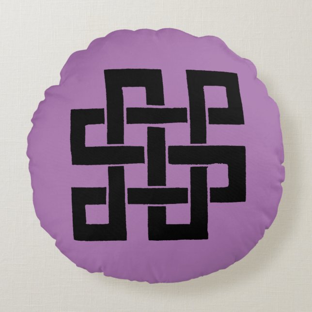 Symbol: Nade-Takara-Nusubi Round Cushion (Front)