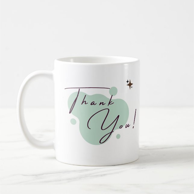 Symbol of Appreciation: Meaningful 'Thank You'  Coffee Mug (Left)