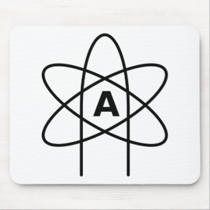 Symbol of Atheism (Atom Emblem) Mouse Pad