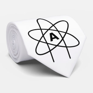Symbol of Atheism (Atom Emblem) Tie