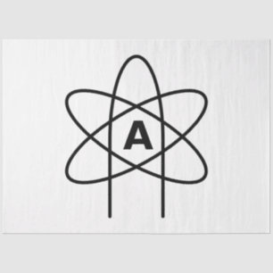 Symbol of Atheism (Atom Emblem) Tissue Paper