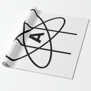 Symbol of Atheism (Atom Emblem) Wrapping Paper