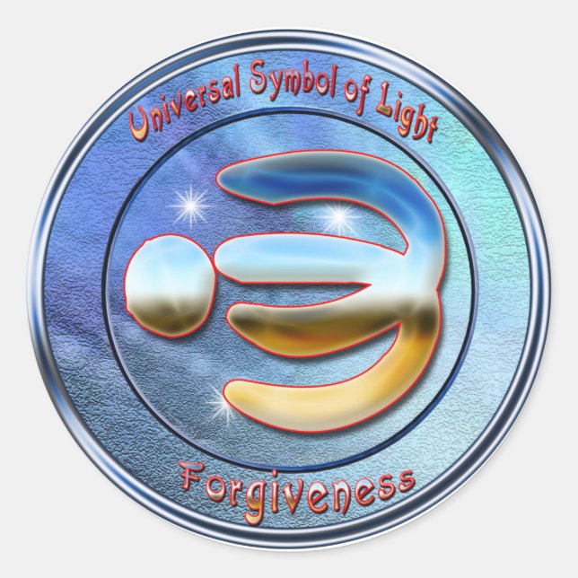 Symbol of forgiveness classic round sticker (Front)