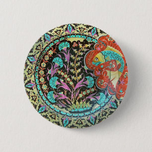 Symbol of Fortune Good Luck Charm 6 Cm Round Badge
