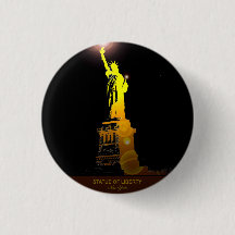 Symbol of Freedom: Statue of Liberty Travel Button