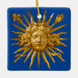 Symbol of Louis XIV the Sun King Ceramic Ornament