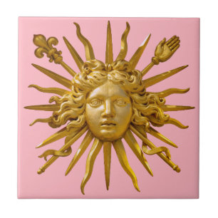 Symbol of Louis XIV the Sun King Ceramic Tile