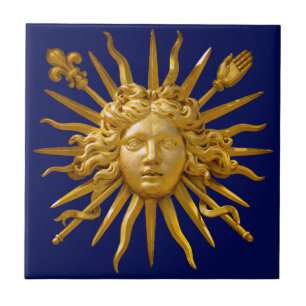 Symbol of Louis XIV the Sun King Ceramic Tile