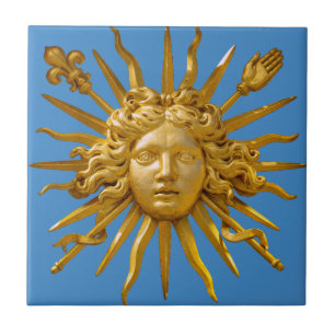 Symbol of Louis XIV the Sun King Ceramic Tile