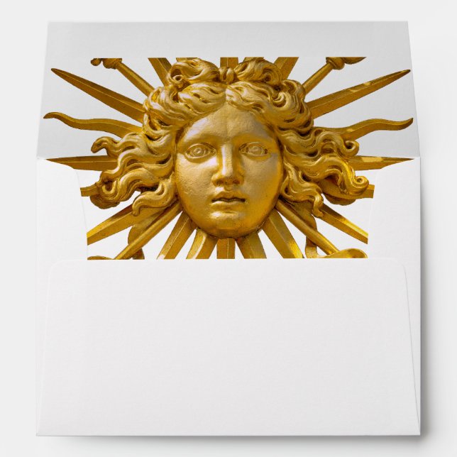 Symbol of Louis XIV the Sun King Envelope (Back (Bottom))