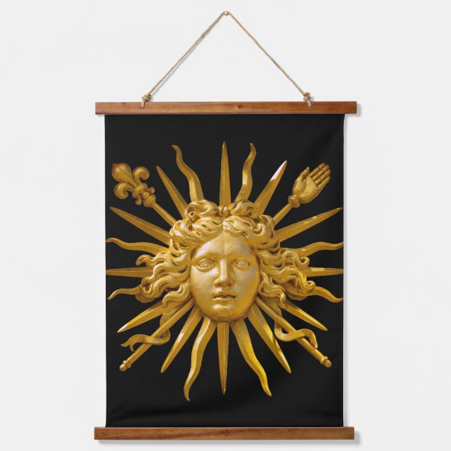 Symbol of Louis XIV the Sun King Hanging Tapestry (Front)