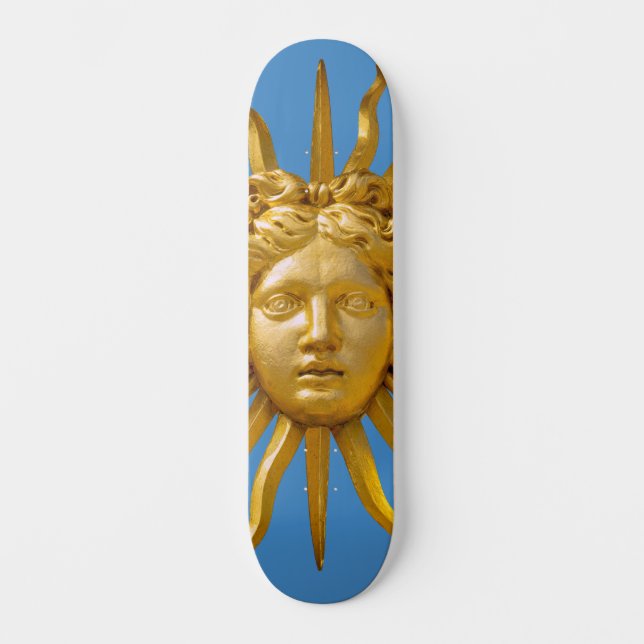 Symbol of Louis XIV the Sun King Skateboard (Front)