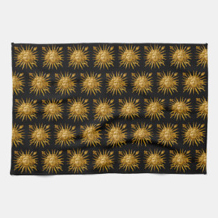 Symbol of Louis XIV the Sun King Tea Towel