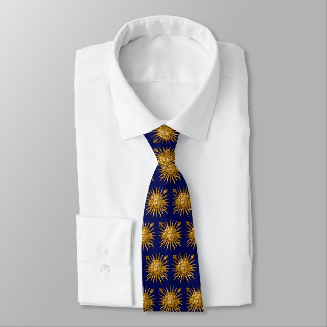 Symbol of Louis XIV the Sun King Tie (Tied)