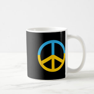 Symbol Of Peace With The Colors Of The Ukrainian F Coffee Mug